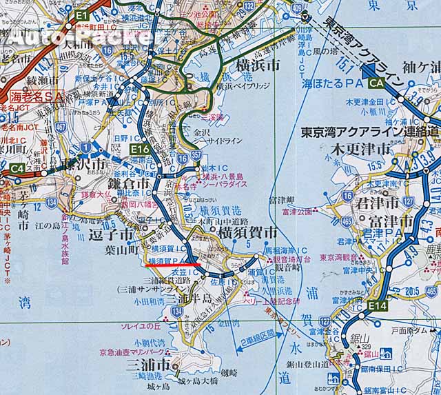 横須賀横浜道路マップ