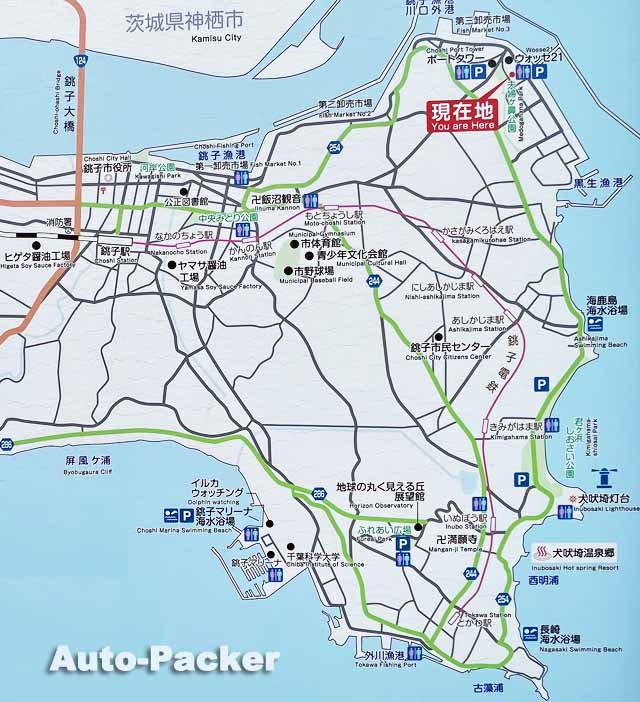 銚子　観光マップ