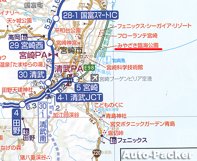 みやざき臨海公園マップ
