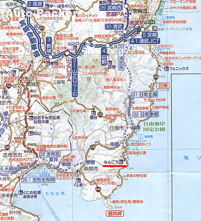 日南　広域マップ