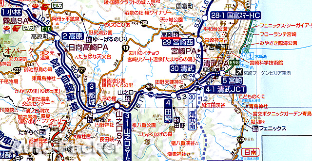 宮崎市内　広域マップ
