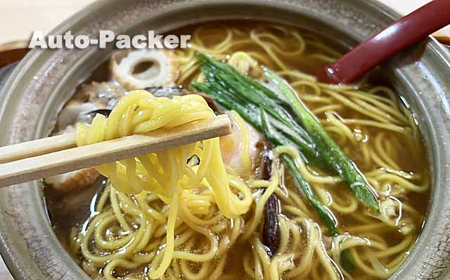 鍋焼きラーメン　道の駅四万十大正