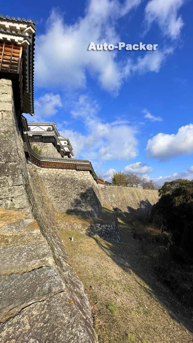 松山城　登り石垣