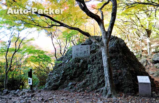 寒霞渓 正岡子規句碑