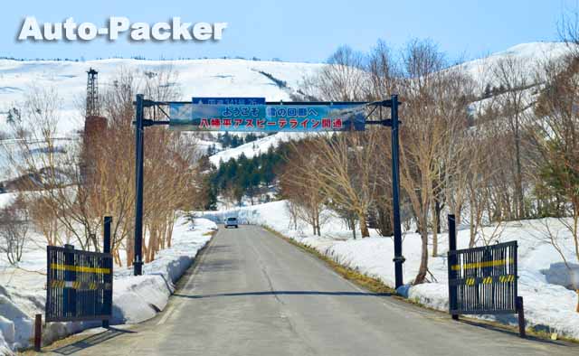 八幡平アスピーテライン　雪の回廊