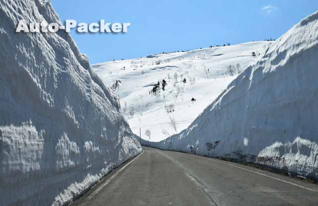 八幡平アスピーテライン　雪の回廊