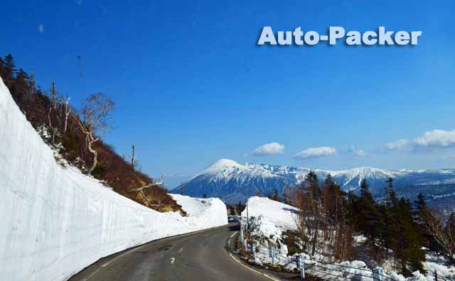 八幡平アスピーテライン　雪の回廊