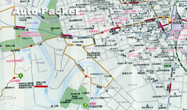 仙台市内マップ