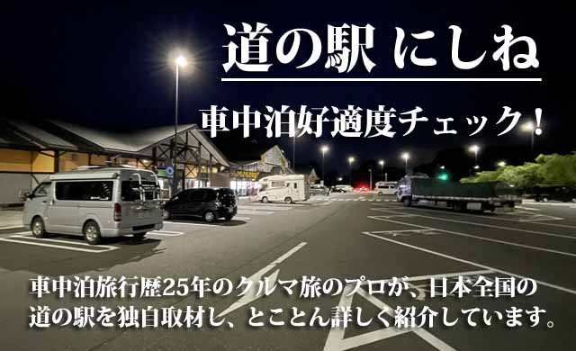 道の駅にしね　車中泊