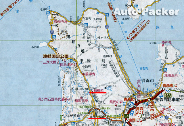 津軽半島マップ