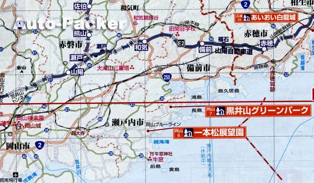 牛窓周辺マップ