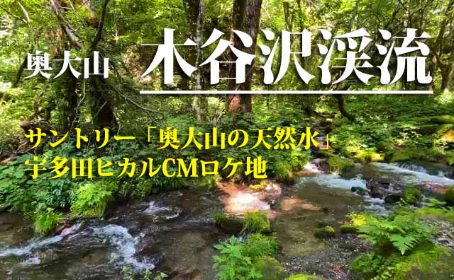 木谷沢渓流　サントリーCM