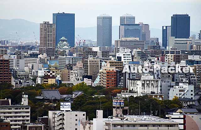 通天閣から見た大阪の街