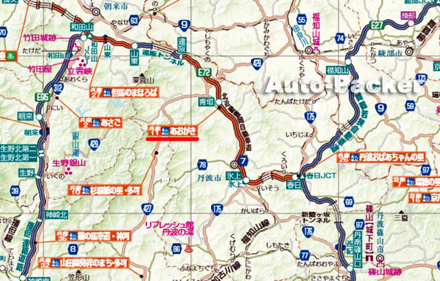 丹波の道の駅マップ